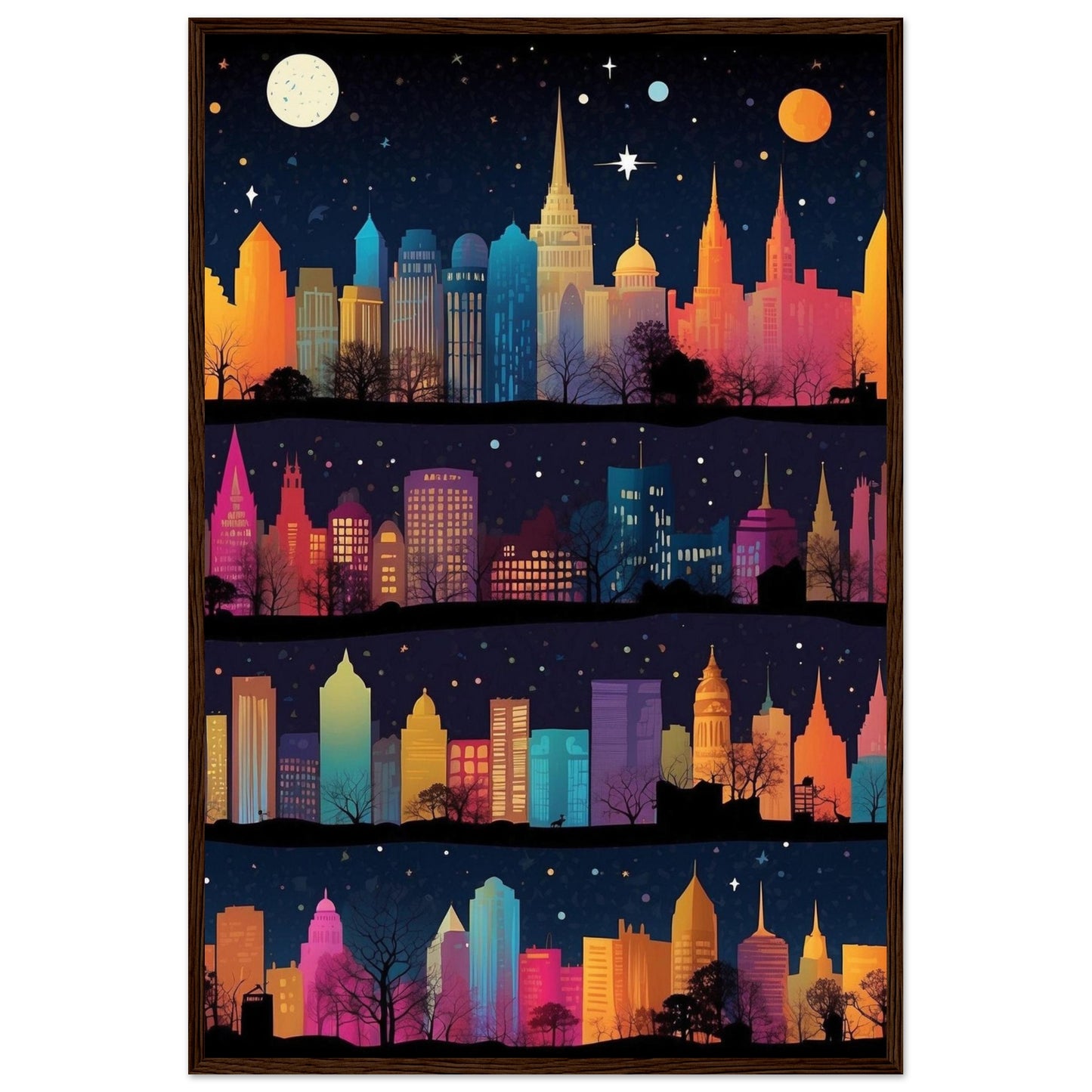 Premium Matte Paper Wooden Framed Poster