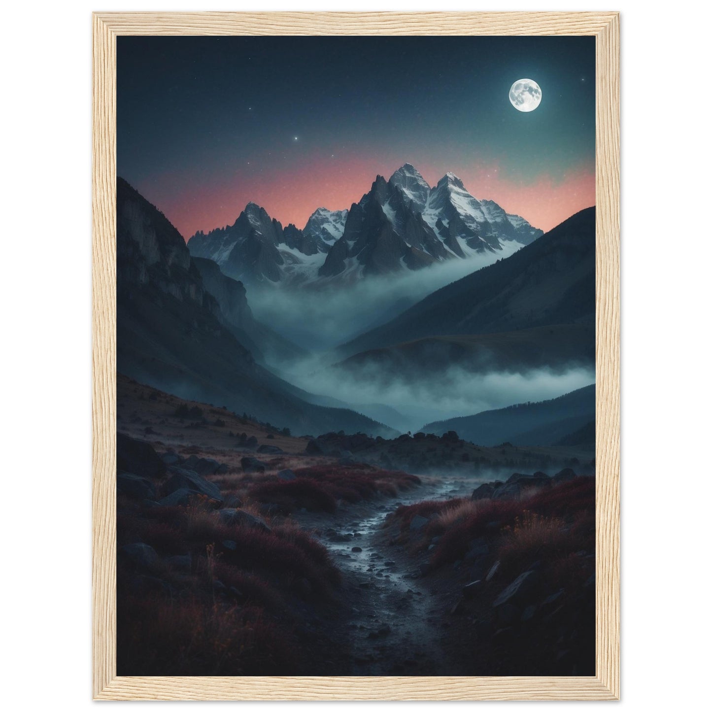 Premium Matte Paper Wooden Framed Poster