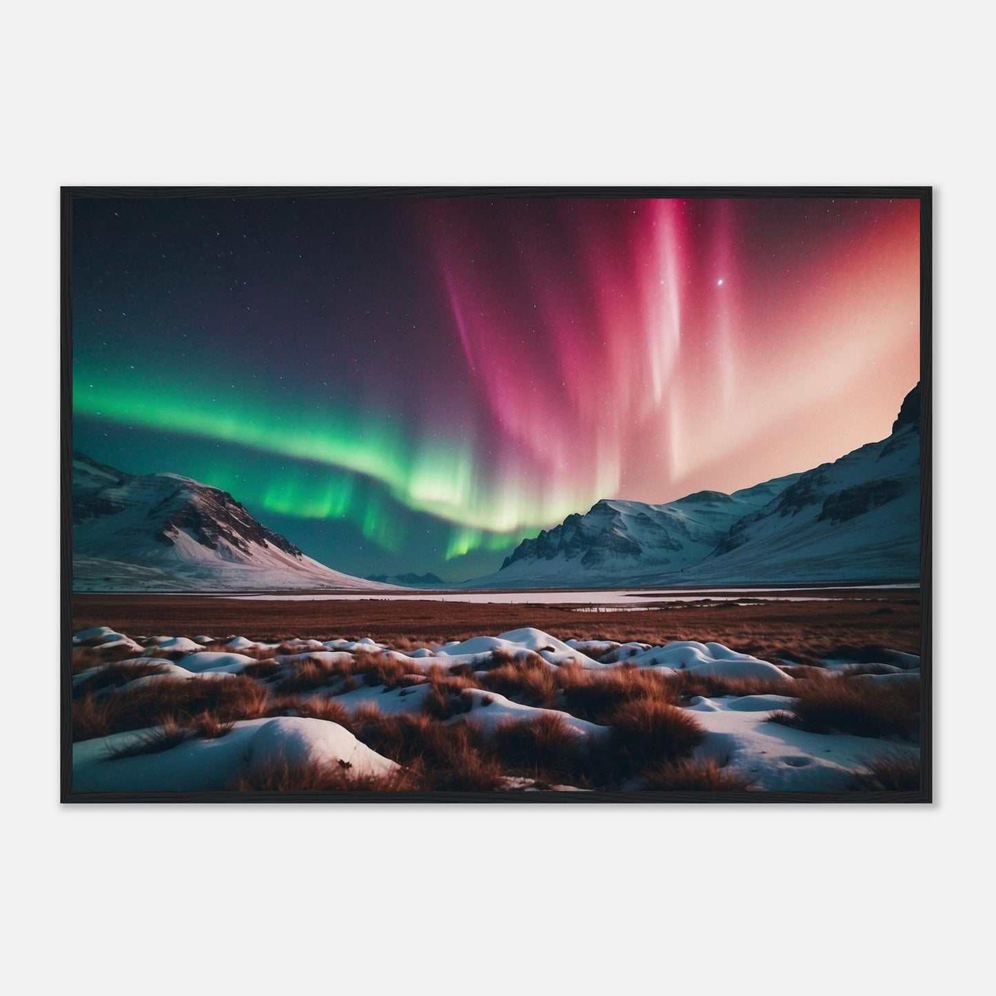 Premium Matte Paper Wooden Framed Poster