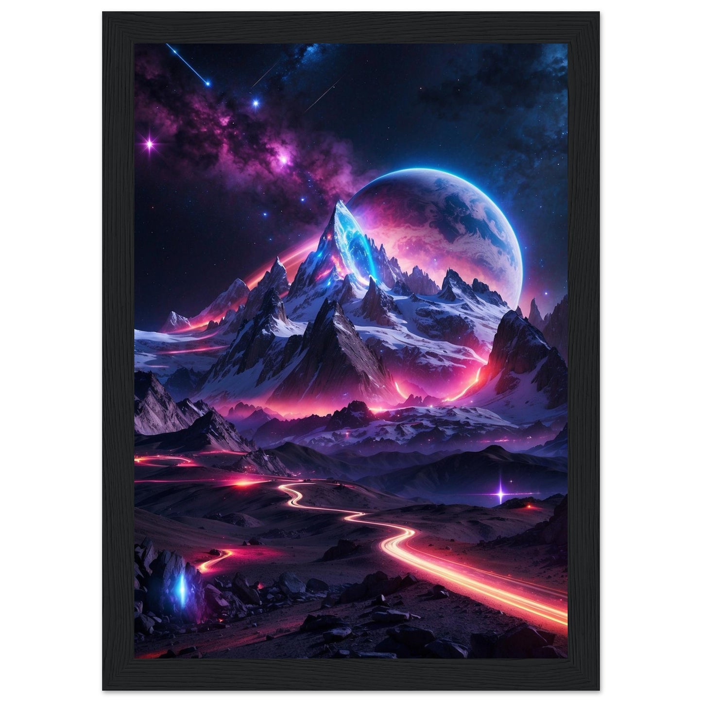 Premium Matte Paper Wooden Framed Poster