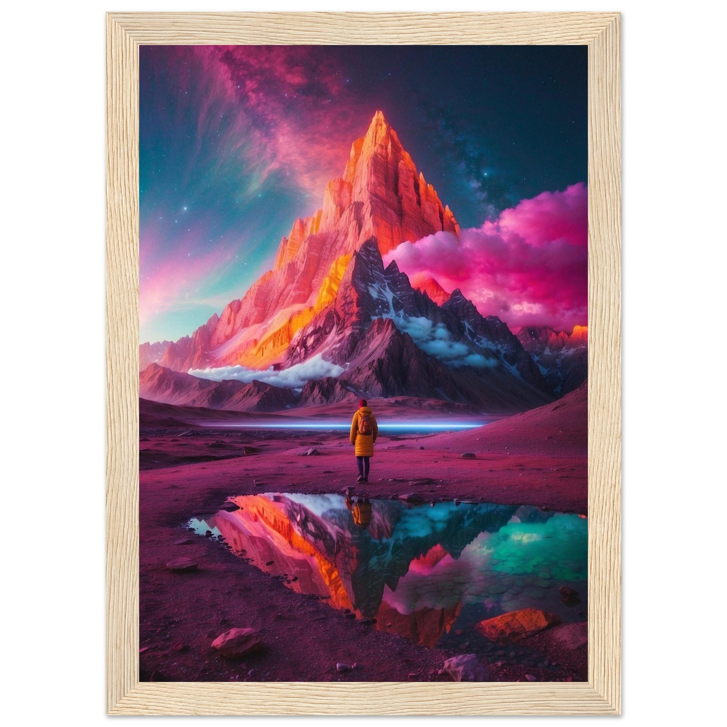 Premium Matte Paper Wooden Framed Poster