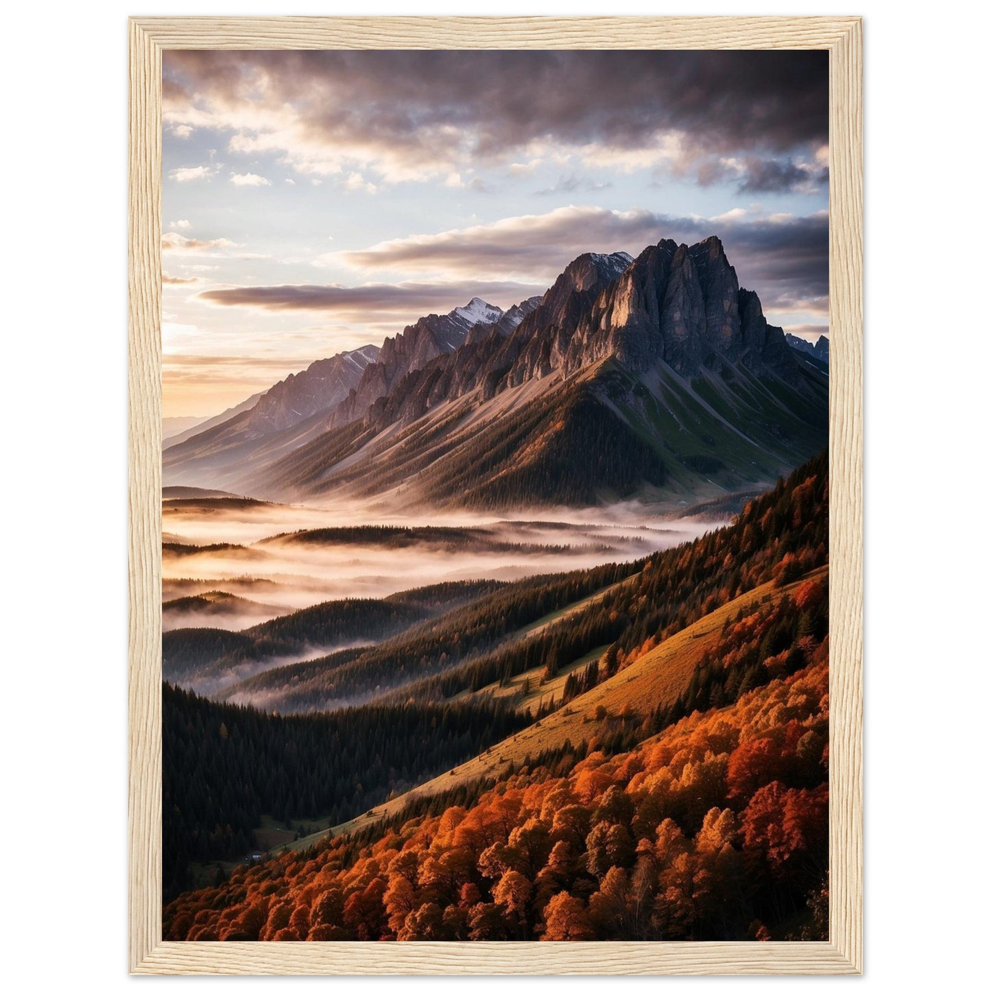 Premium Matte Paper Wooden Framed Poster