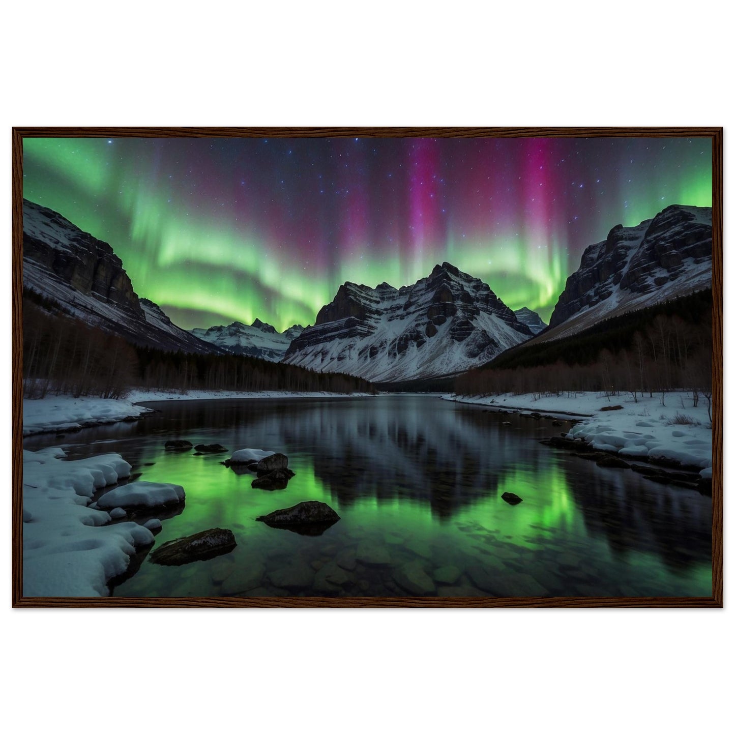Premium Matte Paper Wooden Framed Poster
