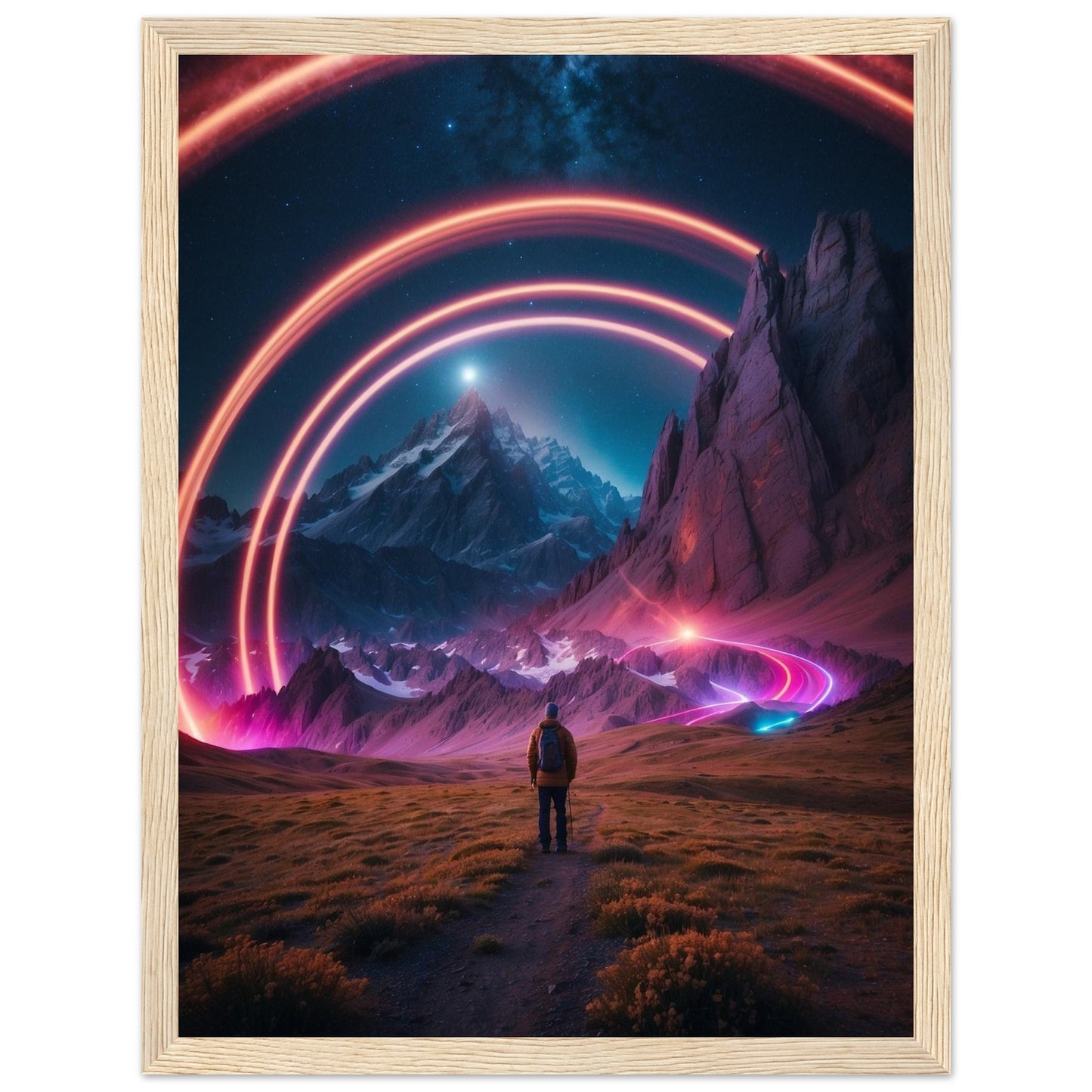 Premium Matte Paper Wooden Framed Poster