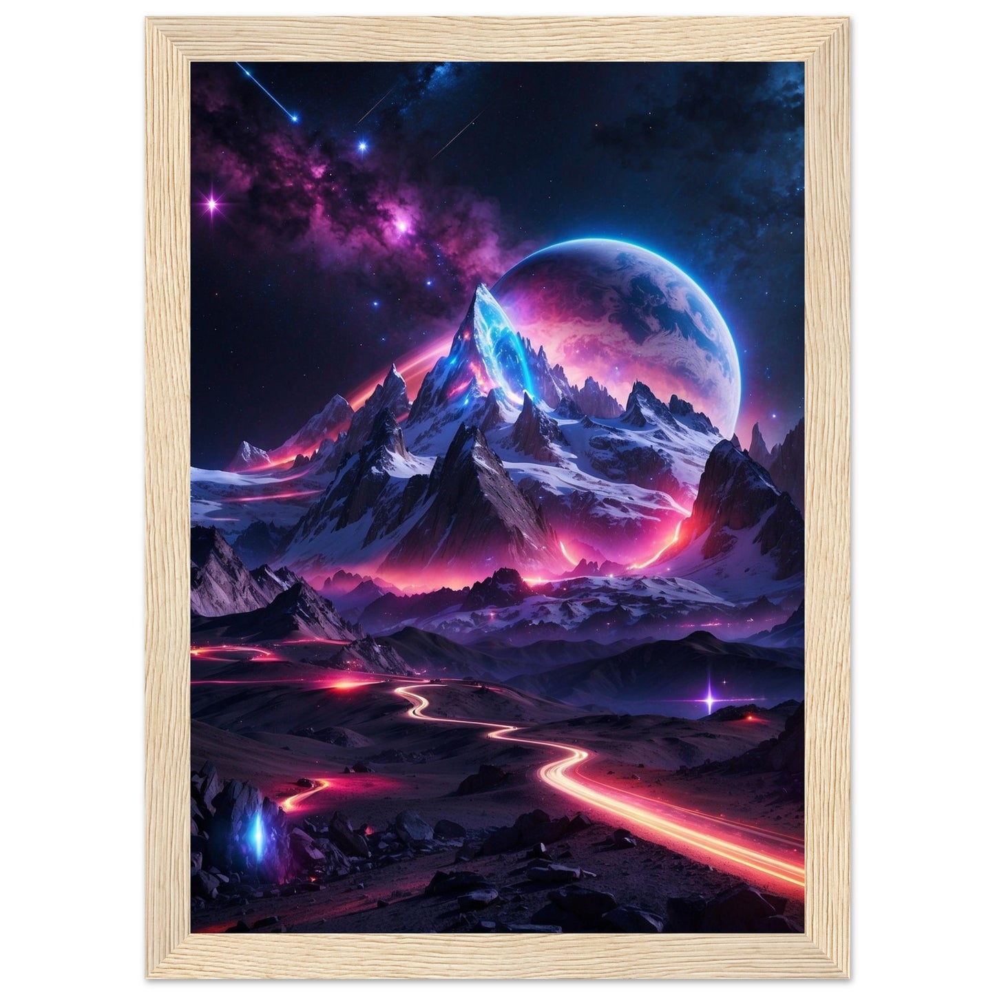 Premium Matte Paper Wooden Framed Poster