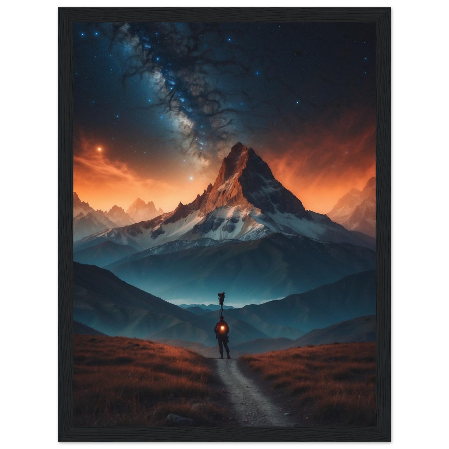 Premium Matte Paper Wooden Framed Poster