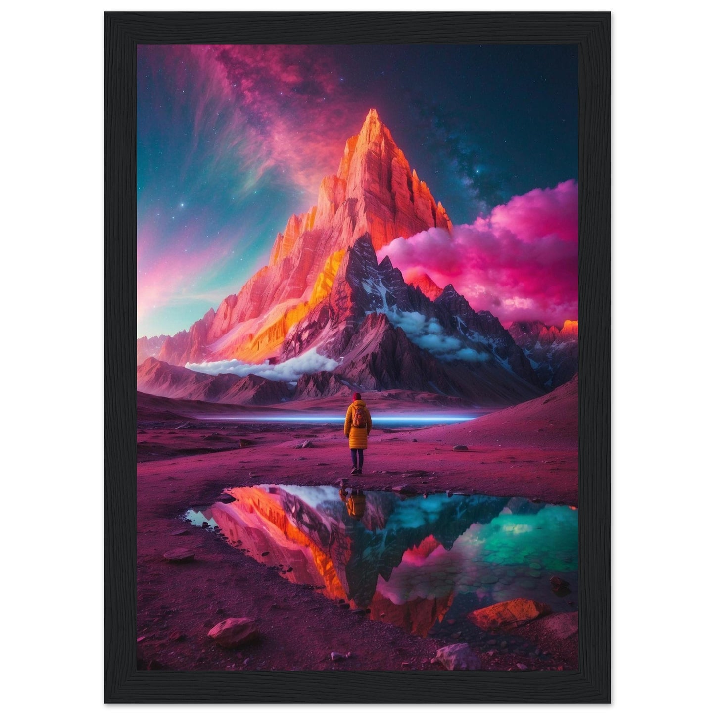 Premium Matte Paper Wooden Framed Poster