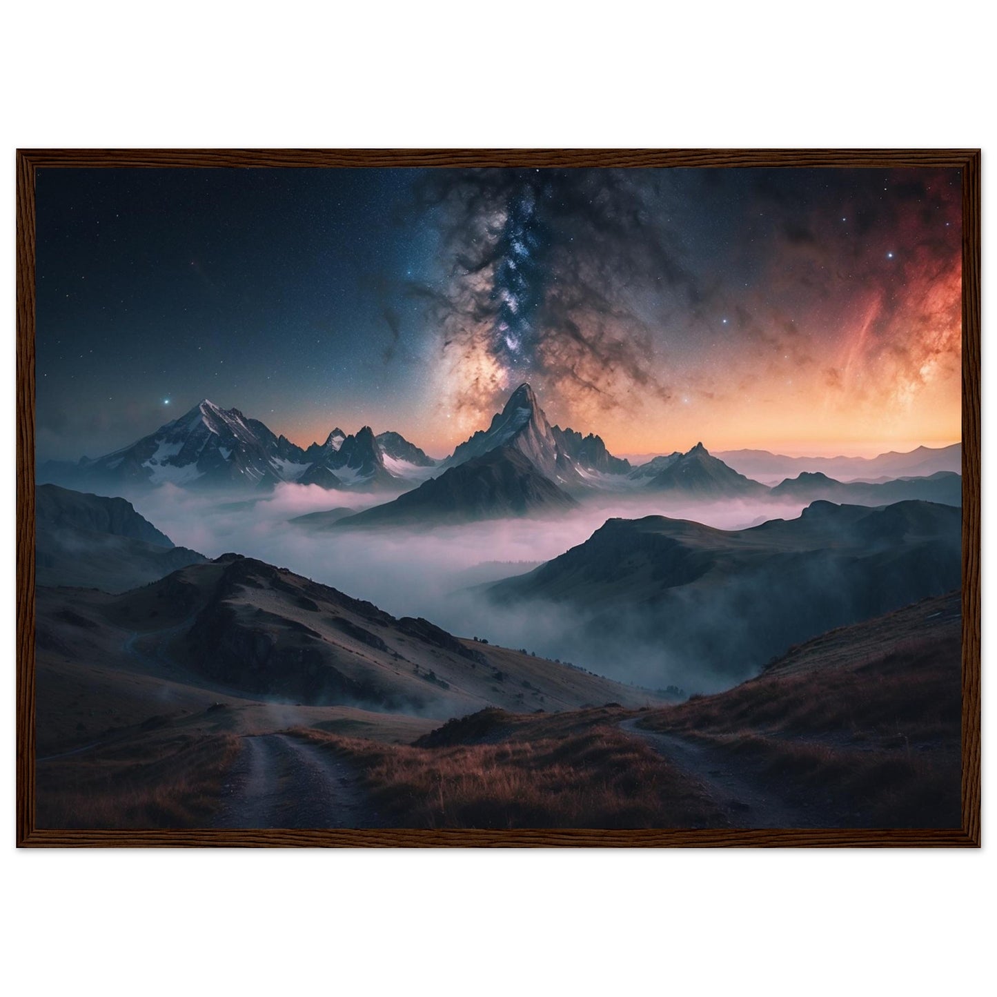 Premium Matte Paper Wooden Framed Poster