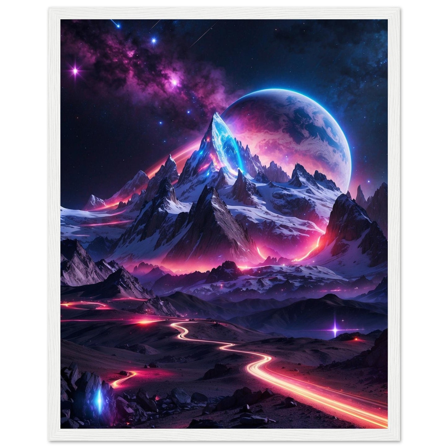 Premium Matte Paper Wooden Framed Poster