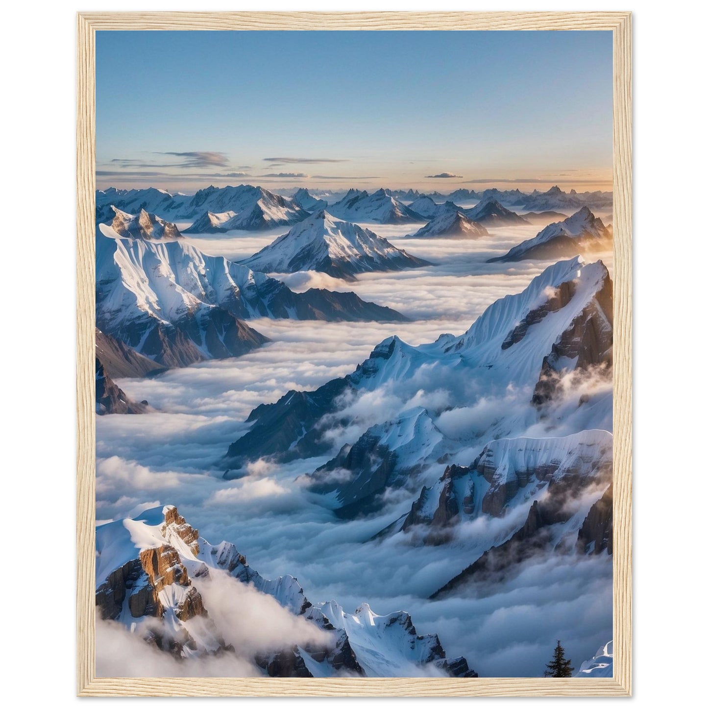 Premium Matte Paper Wooden Framed Poster