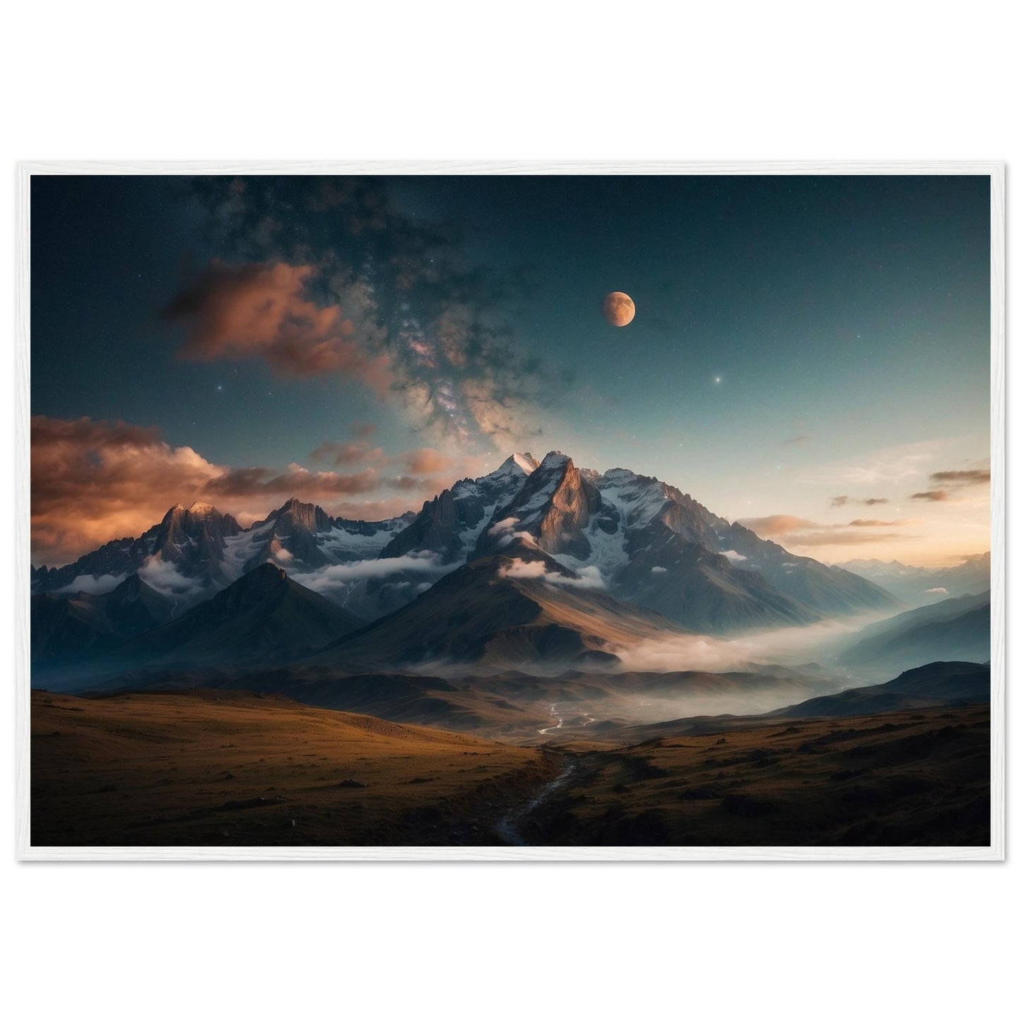 Premium Matte Paper Wooden Framed Poster