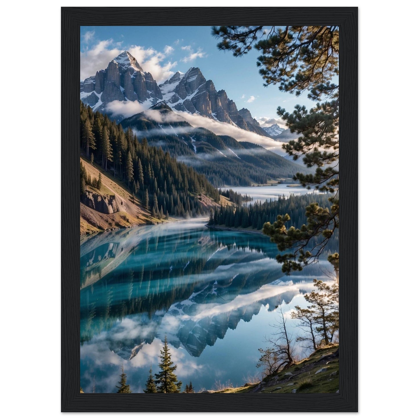 Premium Matte Paper Wooden Framed Poster