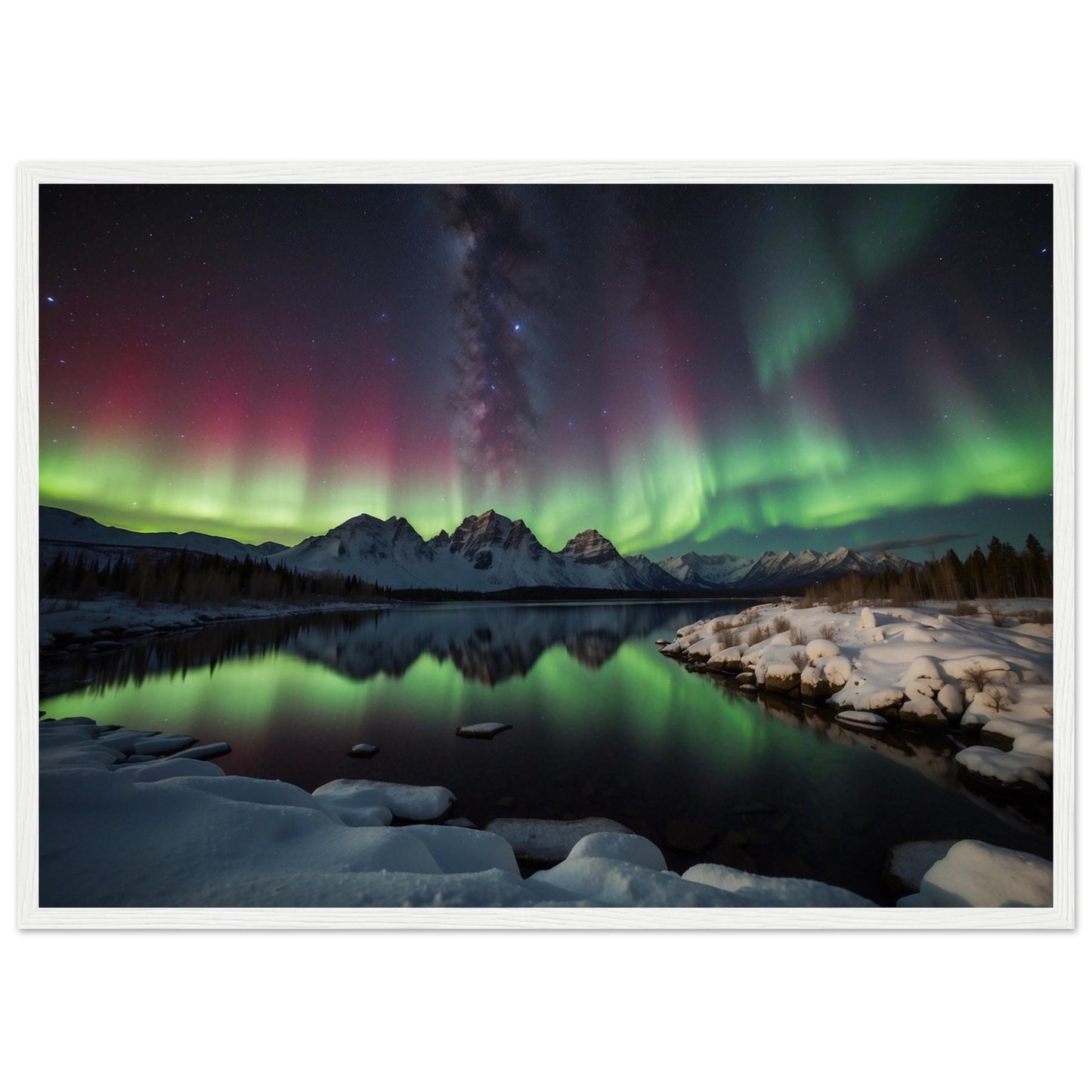 Premium Matte Paper Wooden Framed Poster