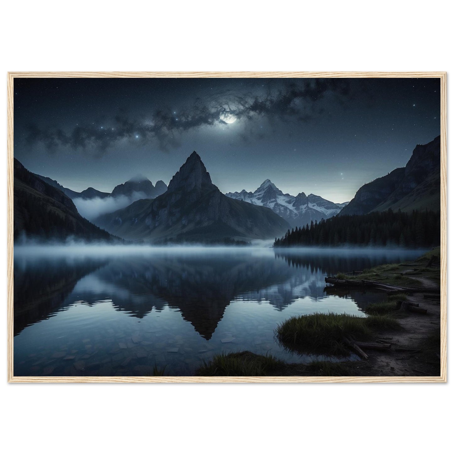 Premium Matte Paper Wooden Framed Poster