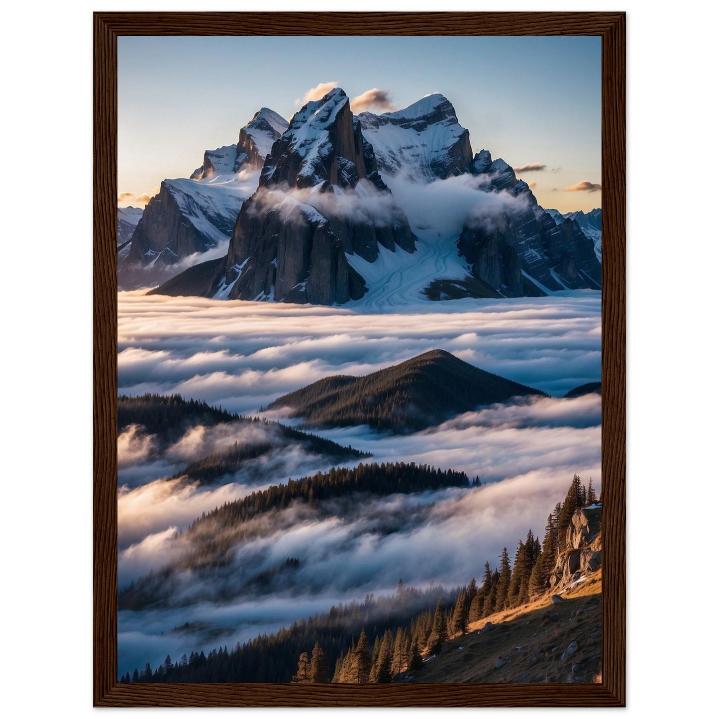 Premium Matte Paper Wooden Framed Poster