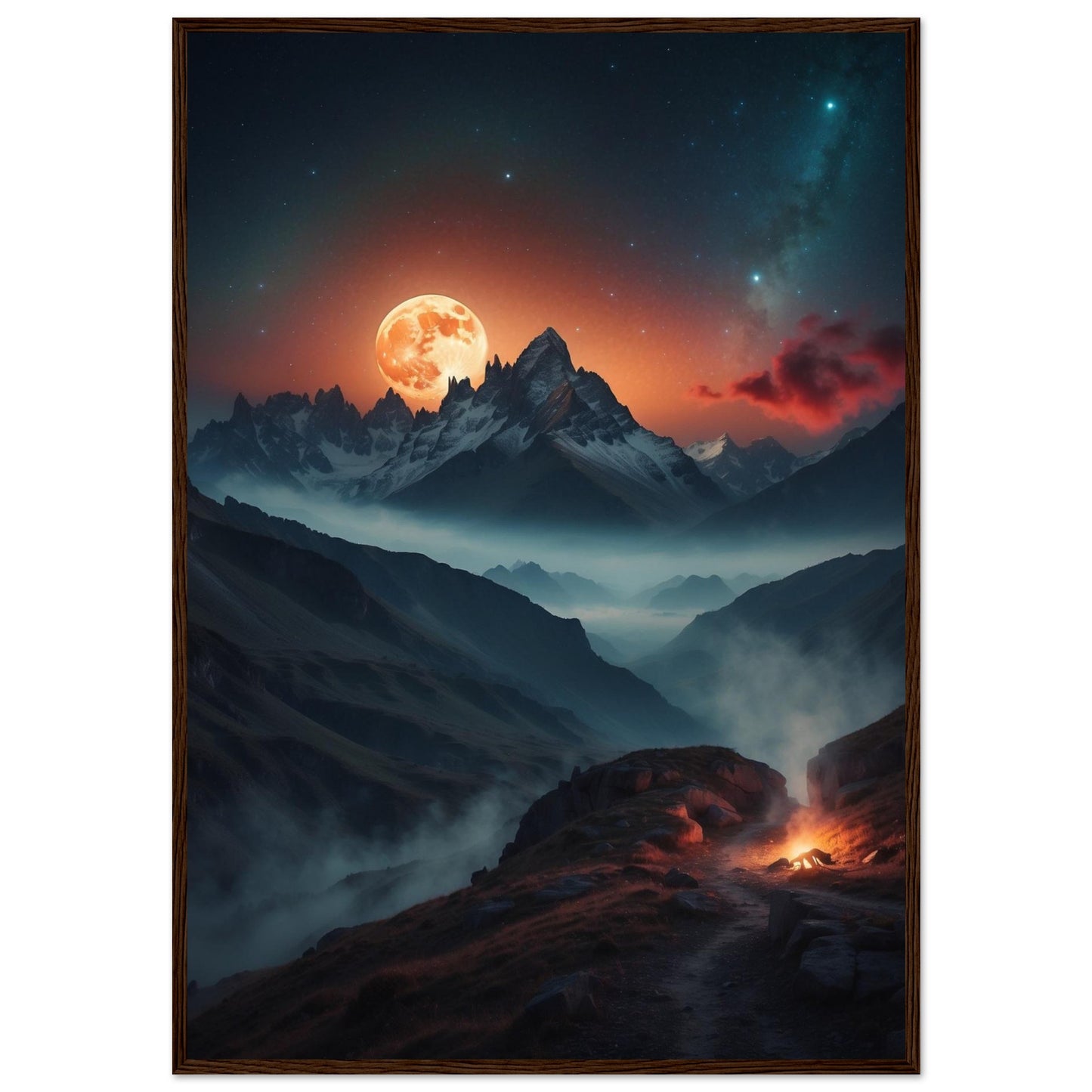 Premium Matte Paper Wooden Framed Poster