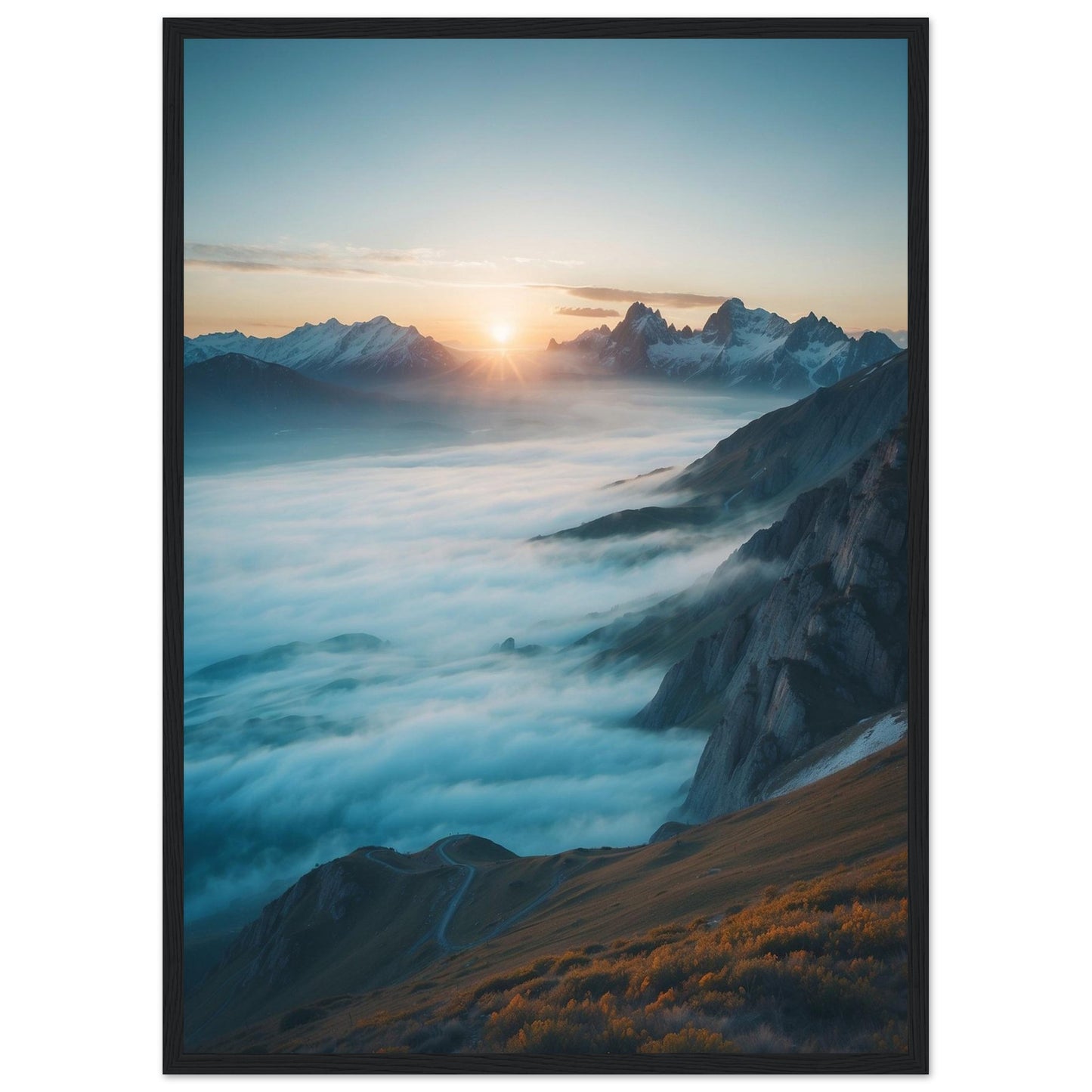 Premium Matte Paper Wooden Framed Poster