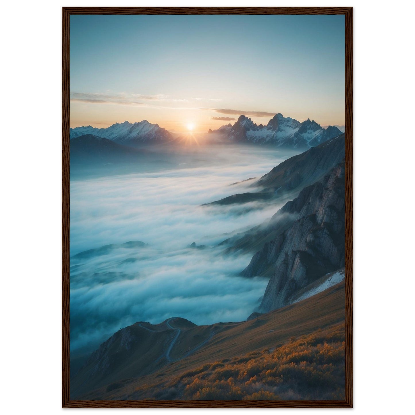 Premium Matte Paper Wooden Framed Poster