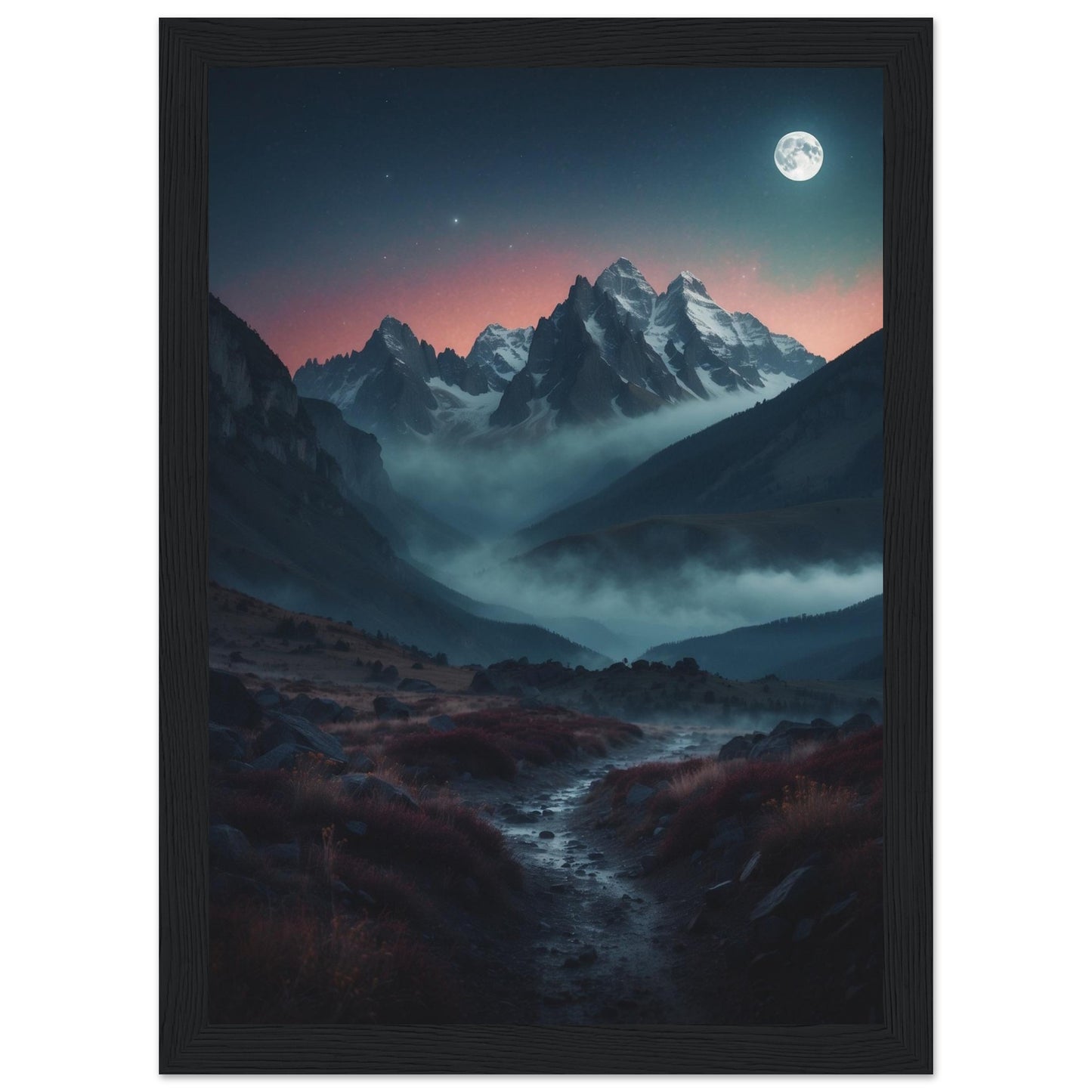 Premium Matte Paper Wooden Framed Poster