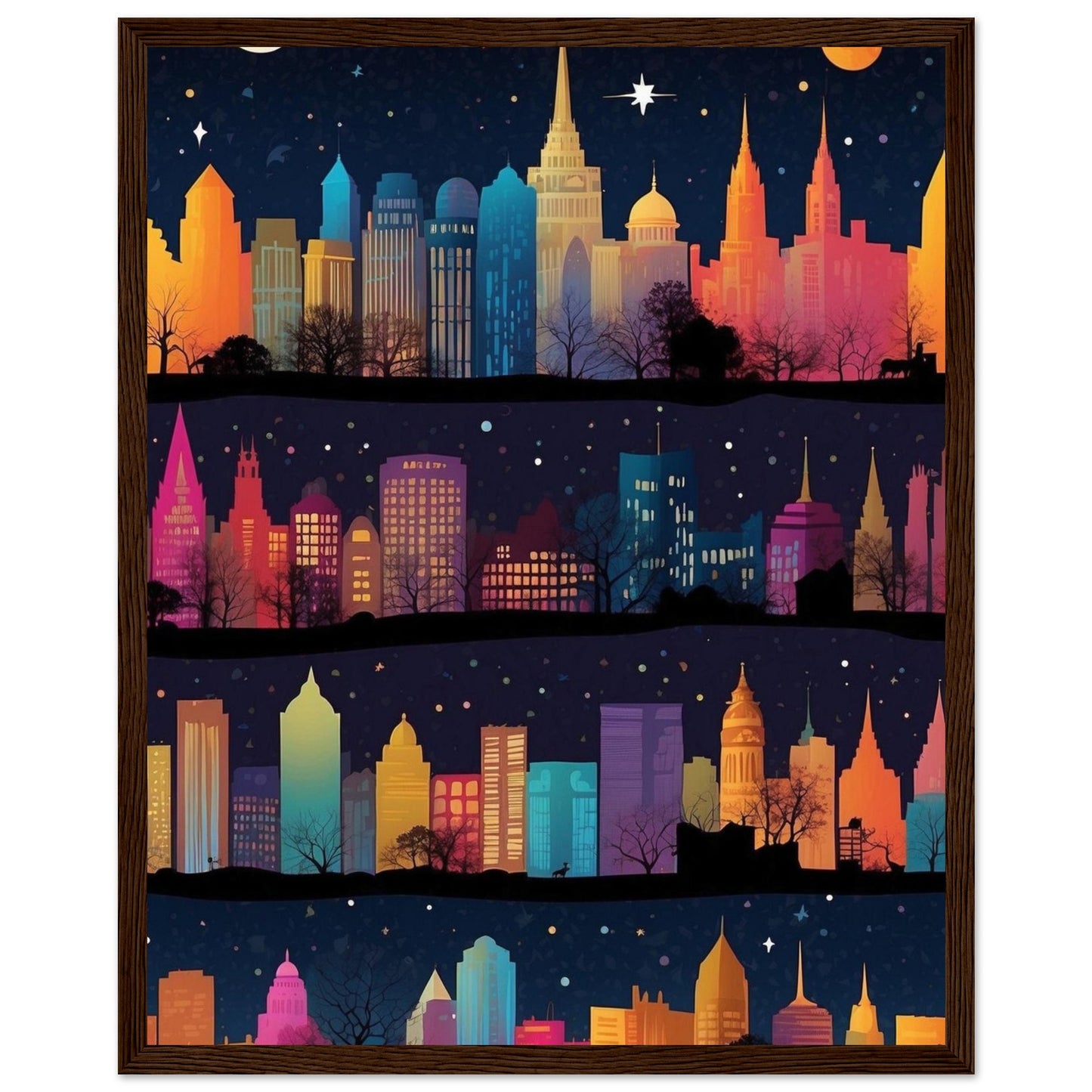Premium Matte Paper Wooden Framed Poster