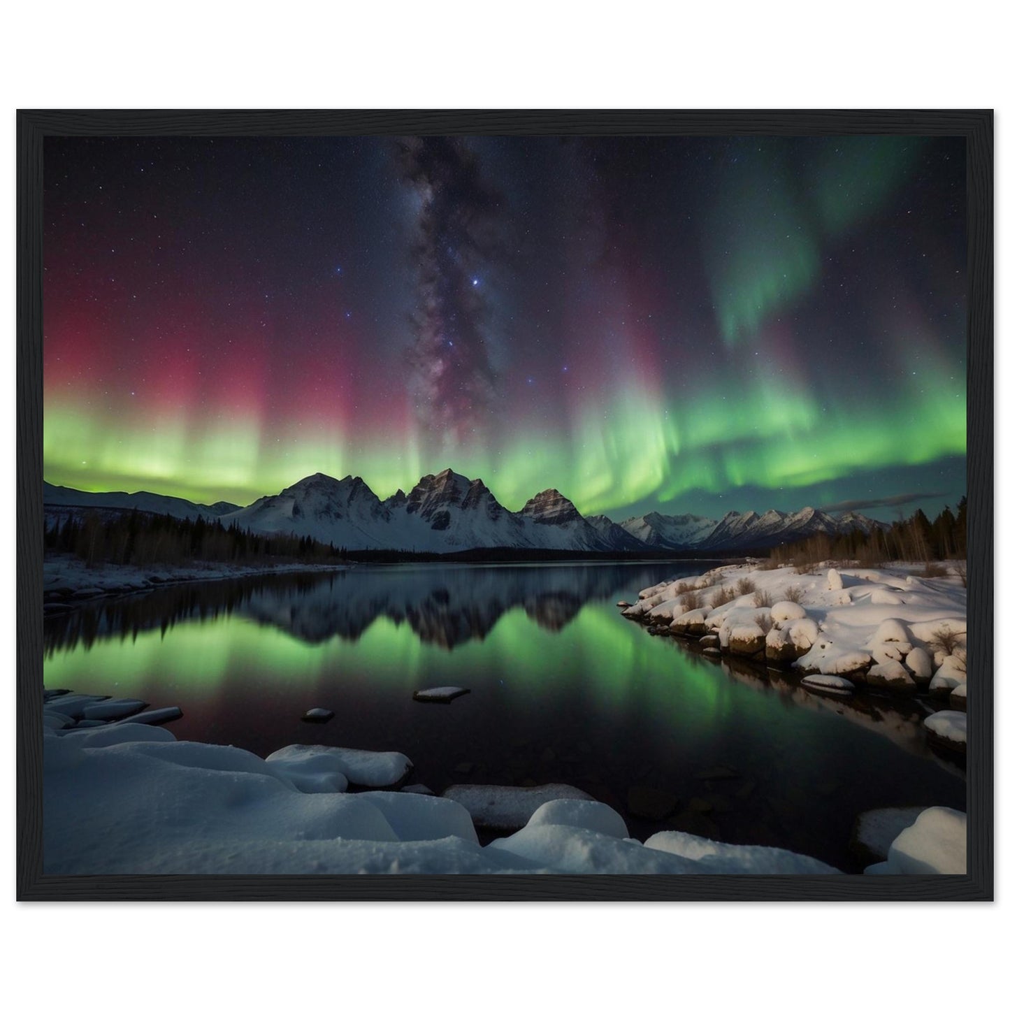 Premium Matte Paper Wooden Framed Poster