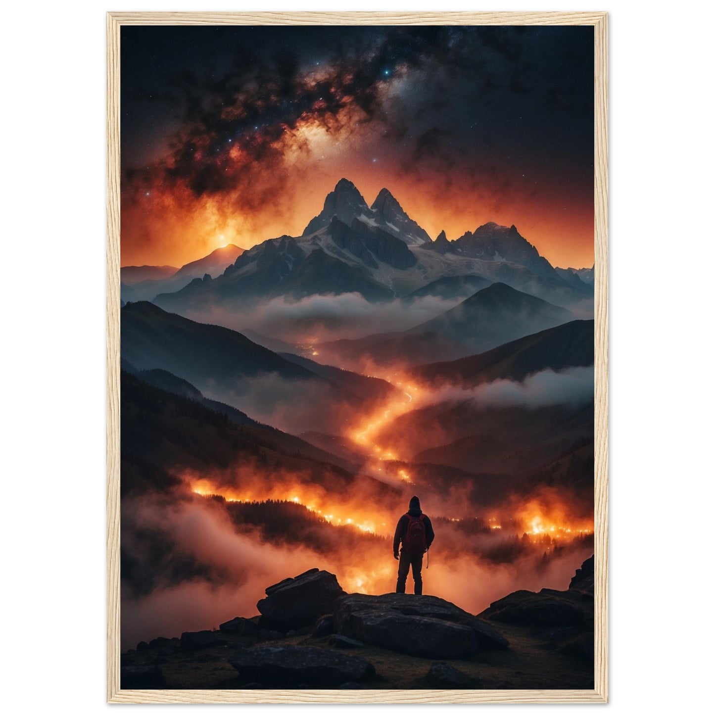 Premium Matte Paper Wooden Framed Poster