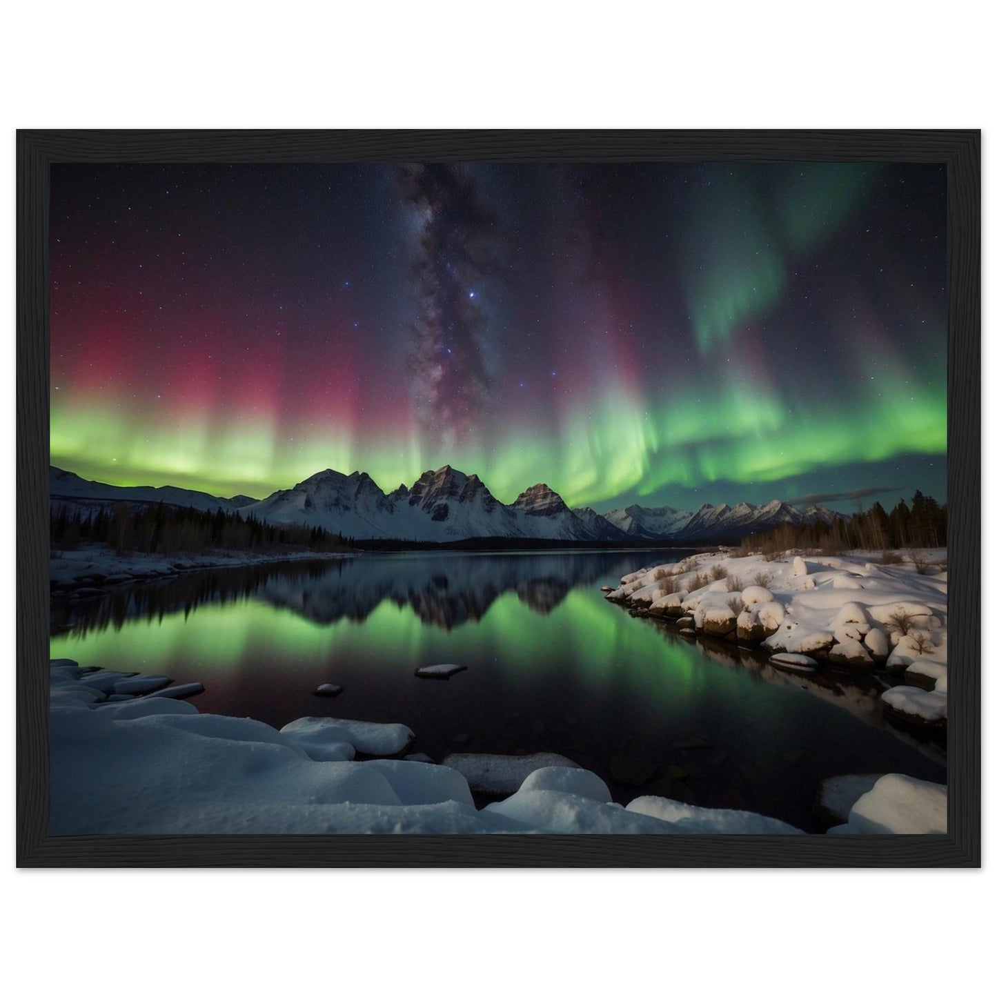 Premium Matte Paper Wooden Framed Poster