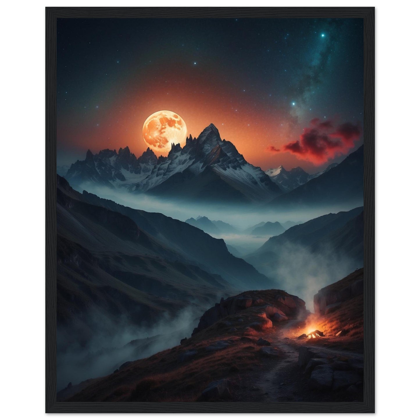 Premium Matte Paper Wooden Framed Poster