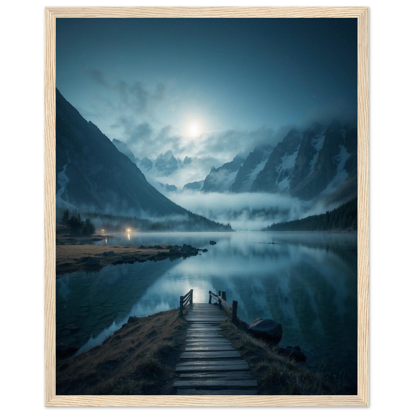 Premium Matte Paper Wooden Framed Poster