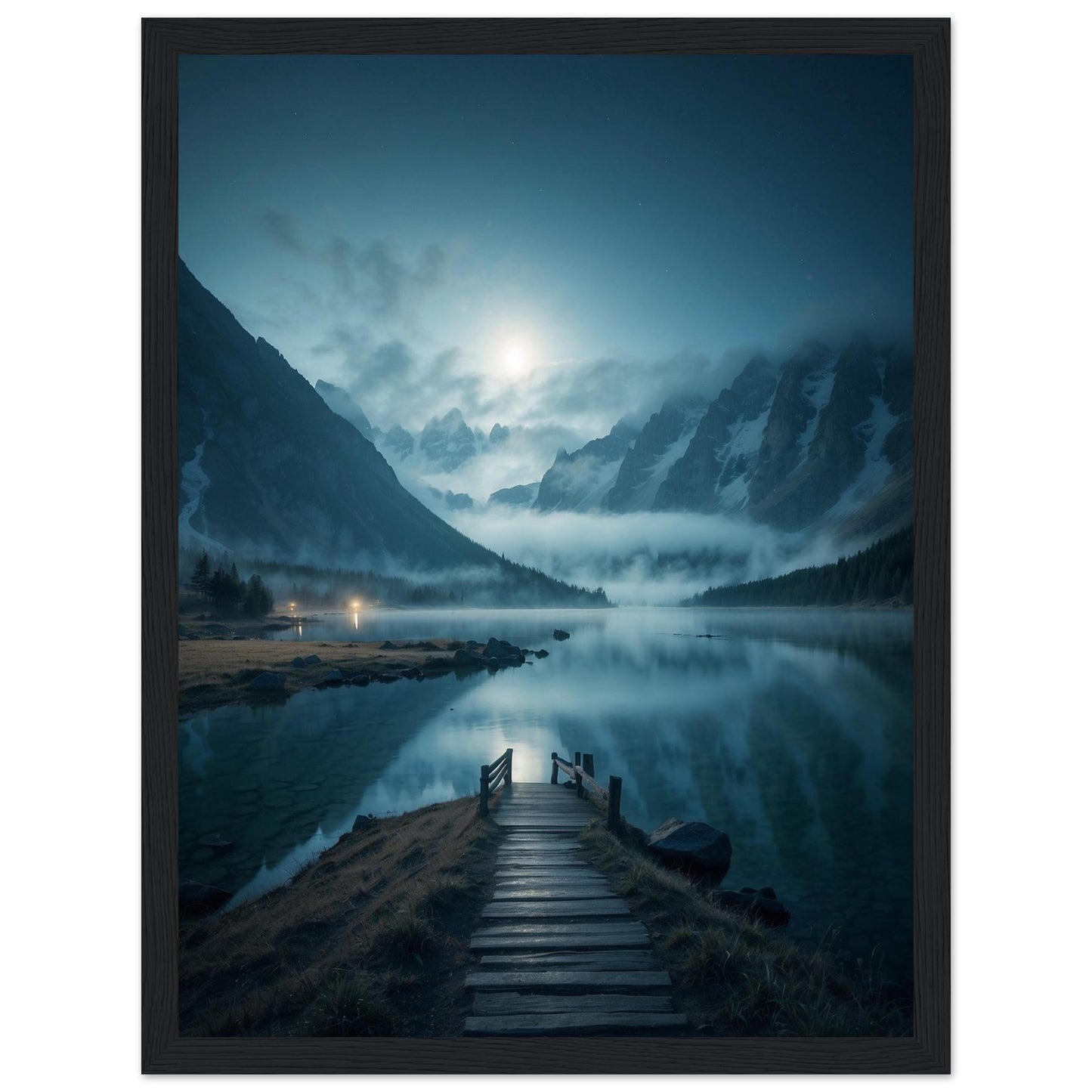 Premium Matte Paper Wooden Framed Poster