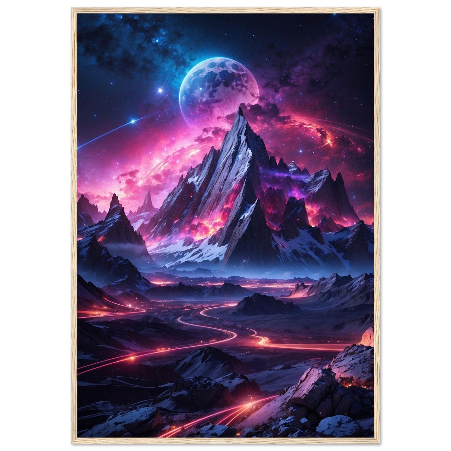 Premium Matte Paper Wooden Framed Poster