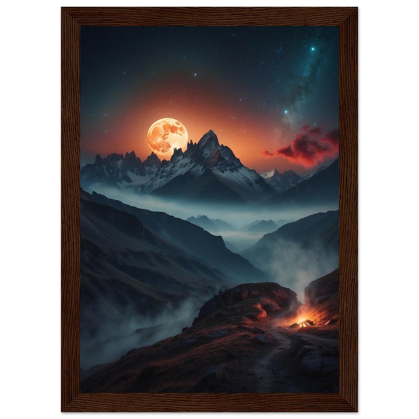 Premium Matte Paper Wooden Framed Poster