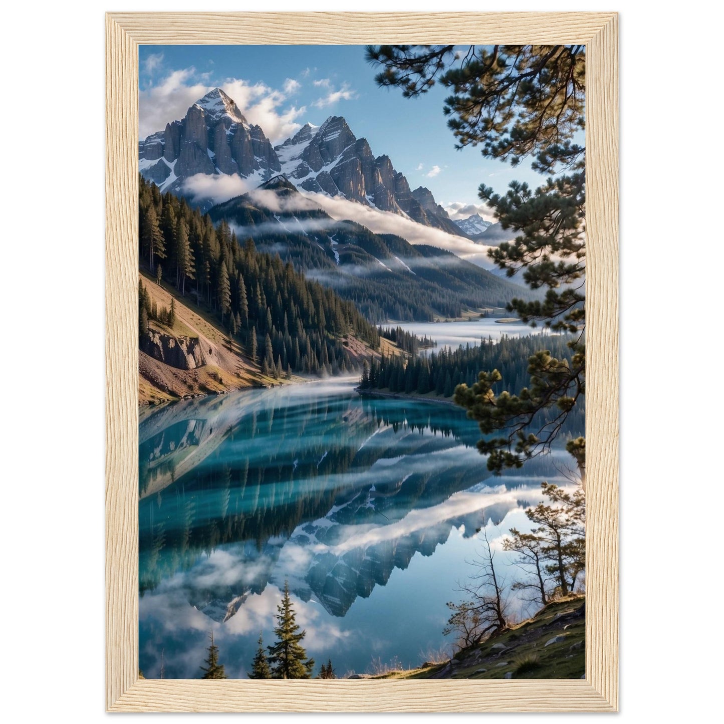 Premium Matte Paper Wooden Framed Poster