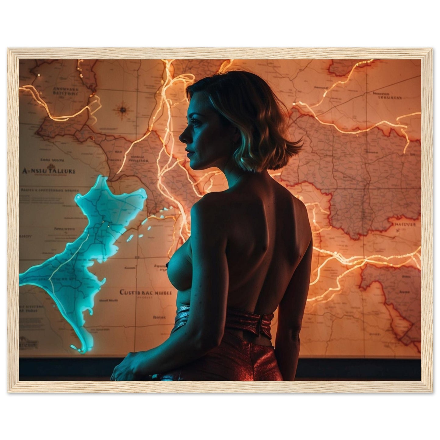 Premium Matte Paper Wooden Framed Poster
