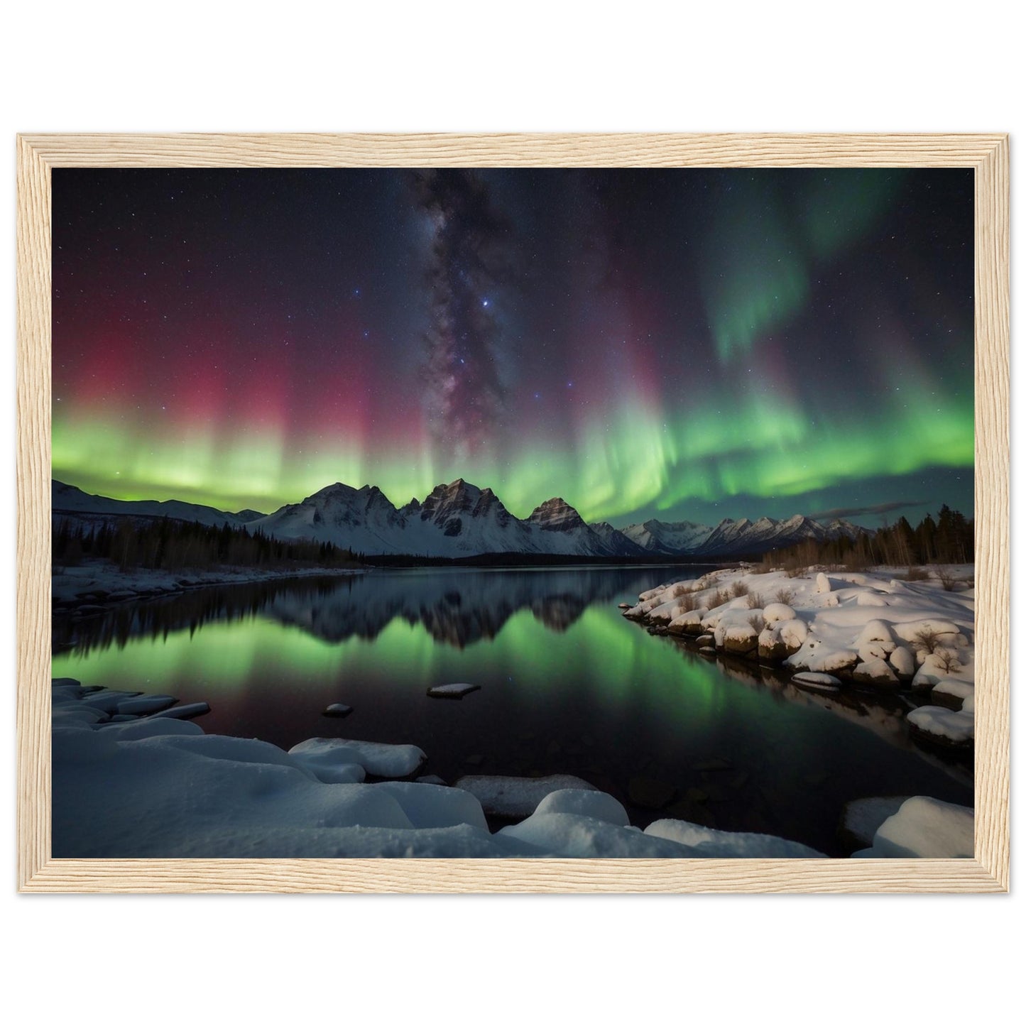 Premium Matte Paper Wooden Framed Poster