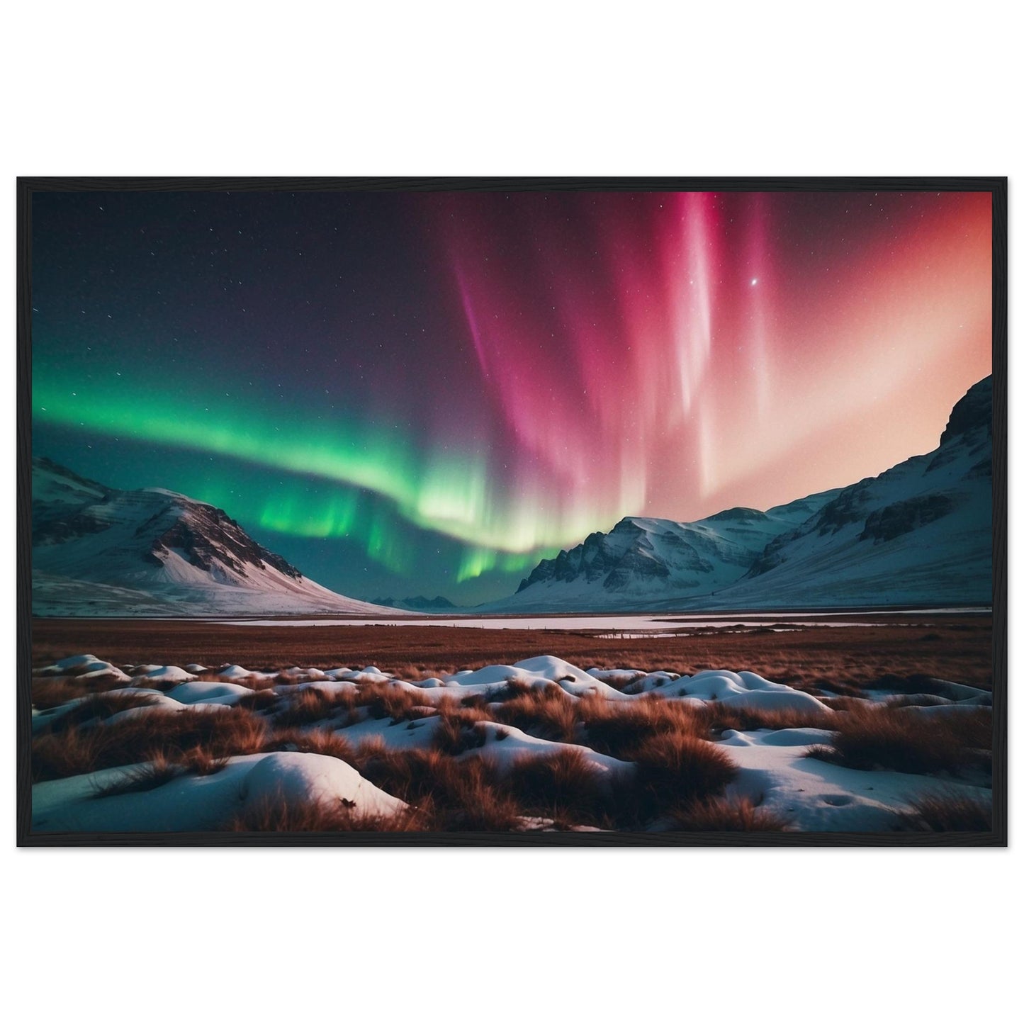 Premium Matte Paper Wooden Framed Poster