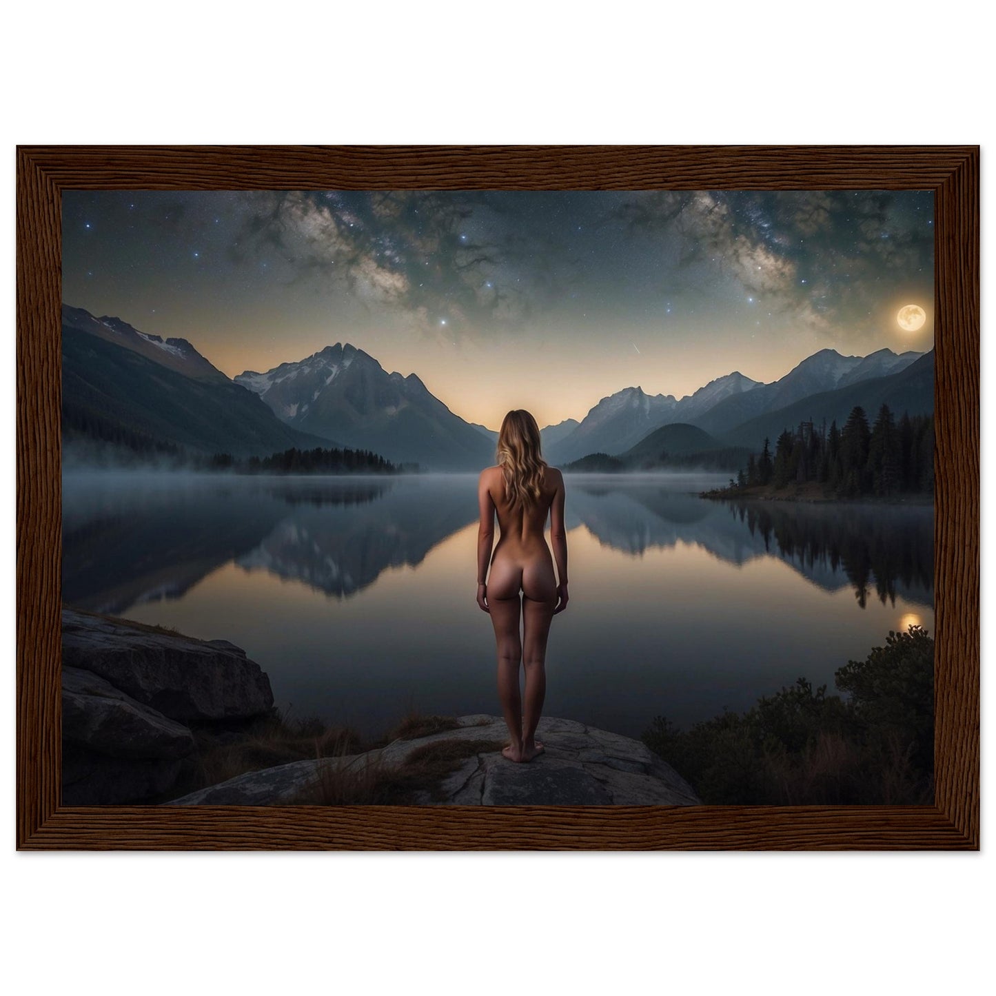 Premium Matte Paper Wooden Framed Poster