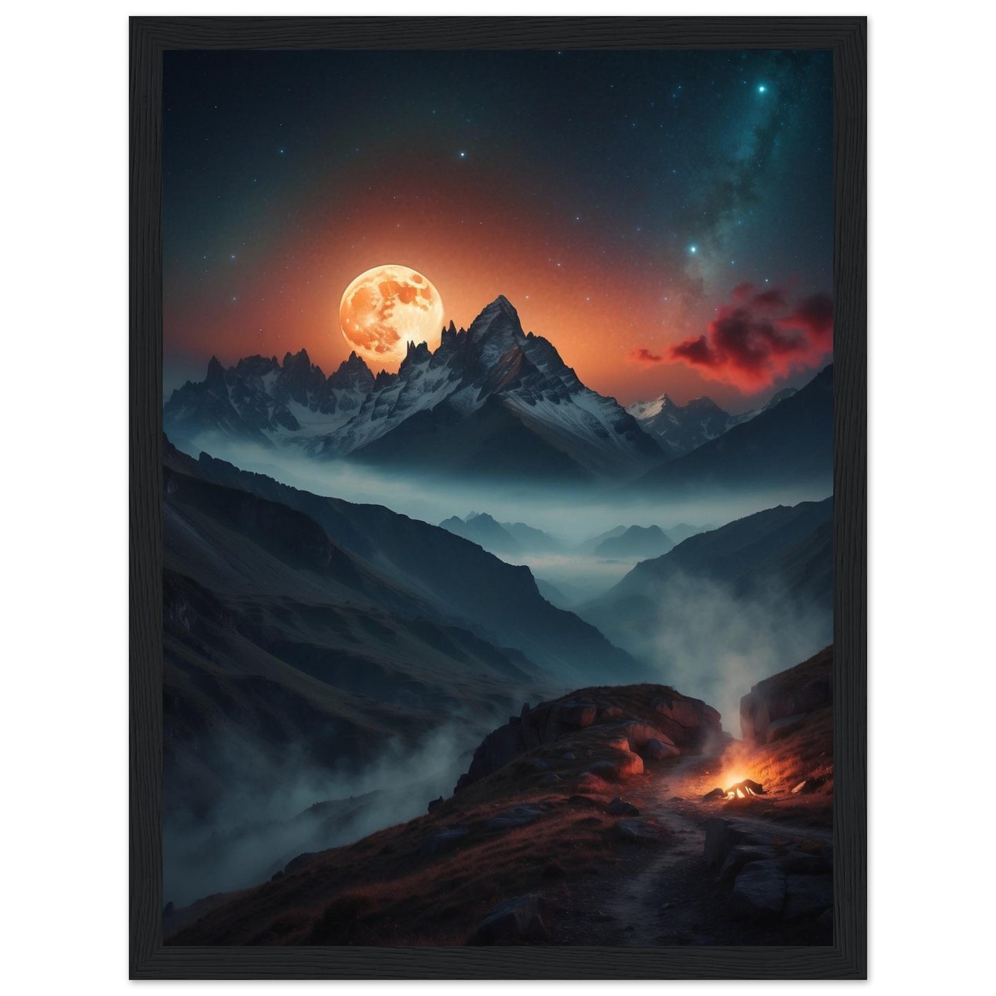 Premium Matte Paper Wooden Framed Poster