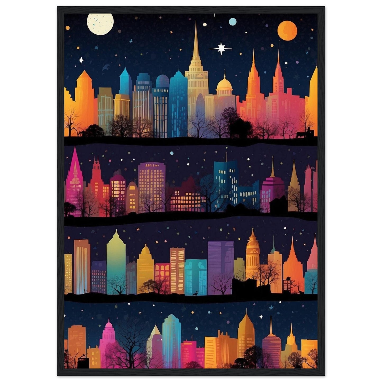Premium Matte Paper Wooden Framed Poster