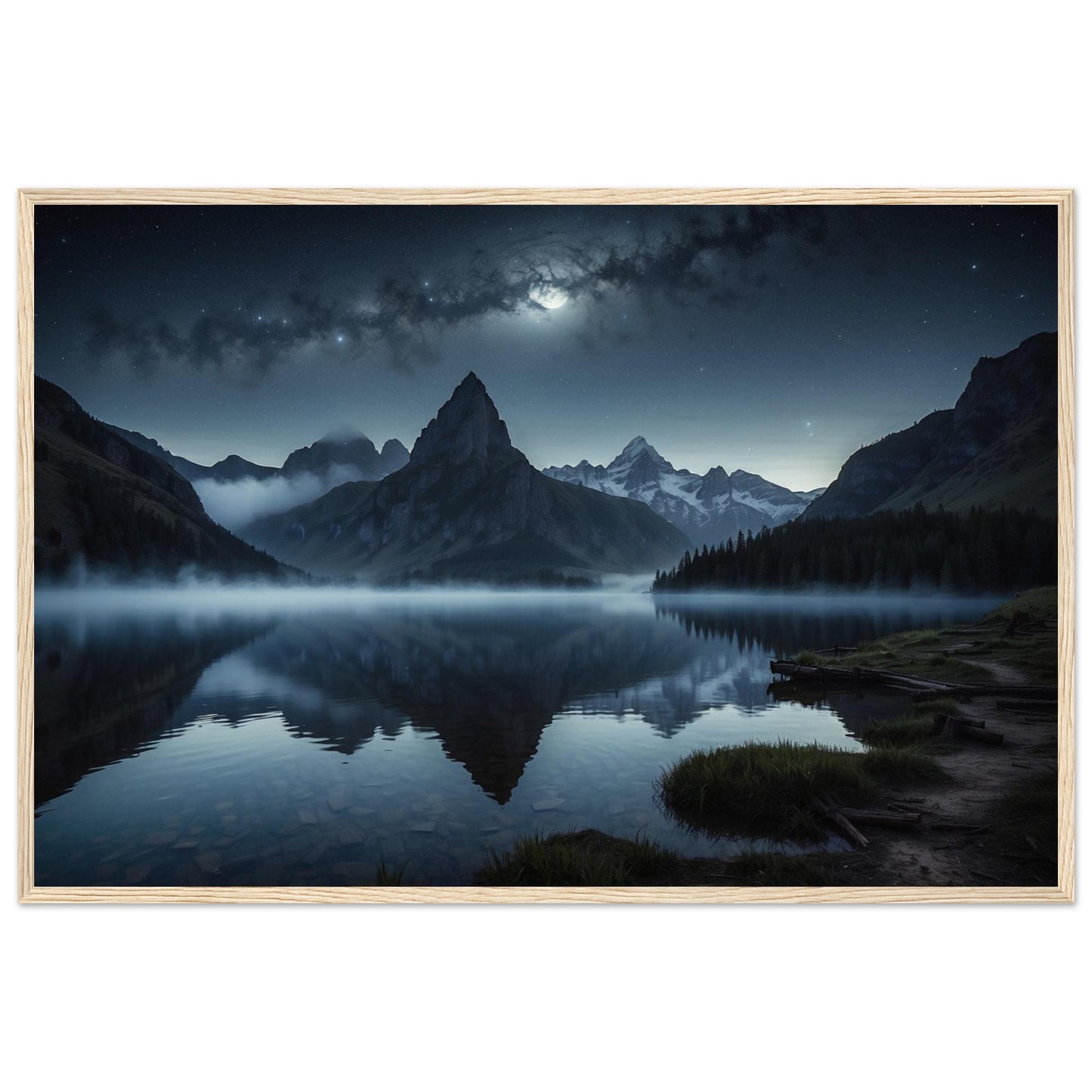Premium Matte Paper Wooden Framed Poster