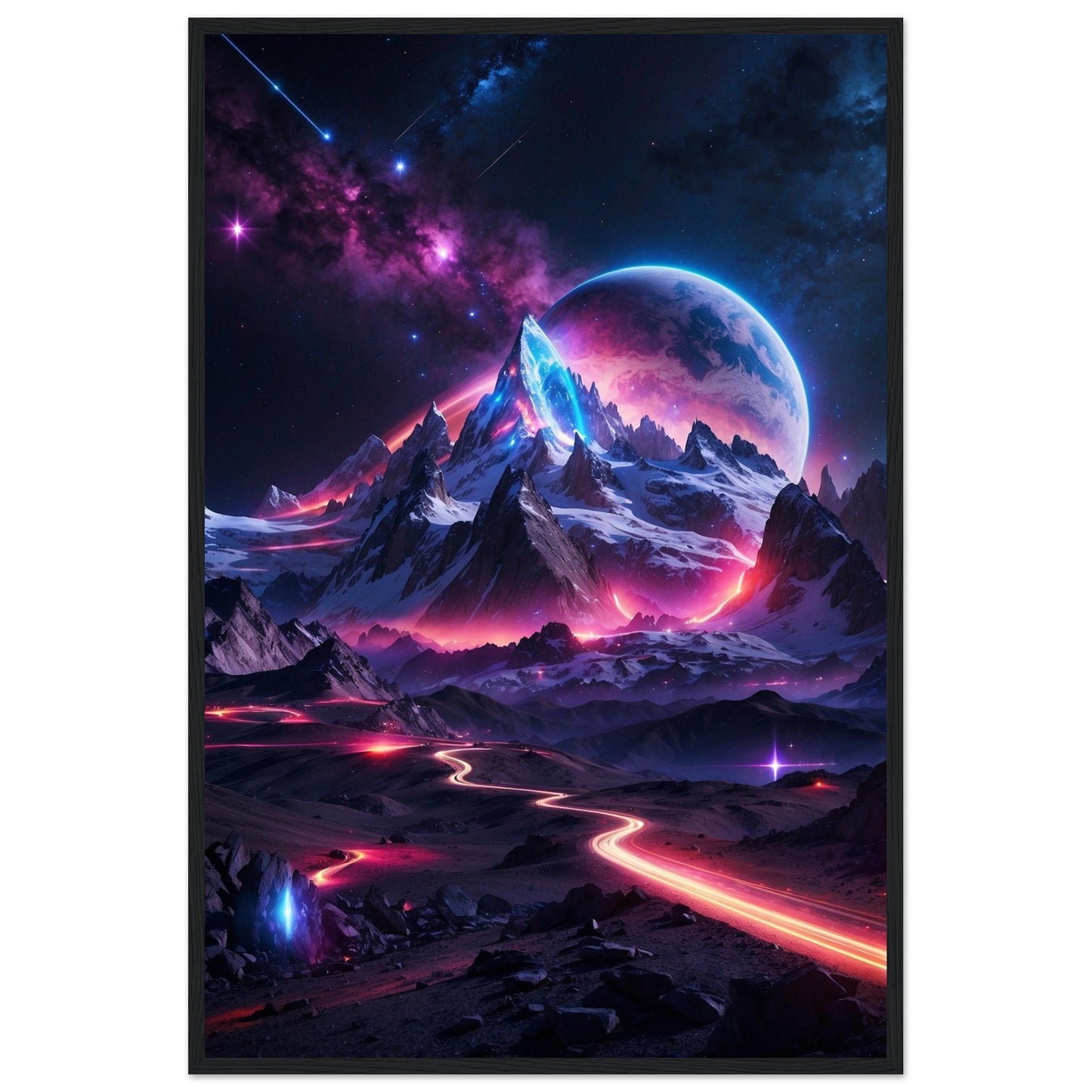 Premium Matte Paper Wooden Framed Poster