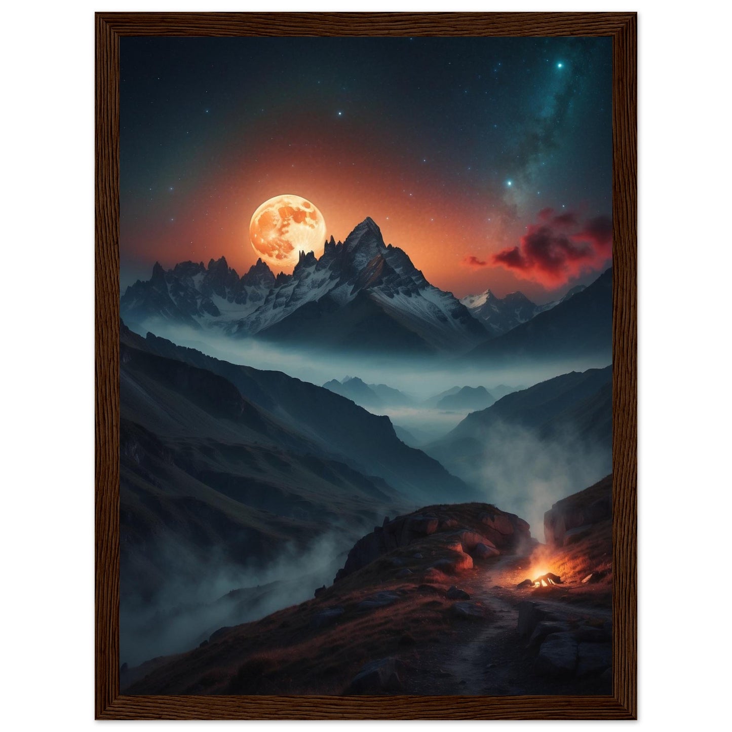 Premium Matte Paper Wooden Framed Poster