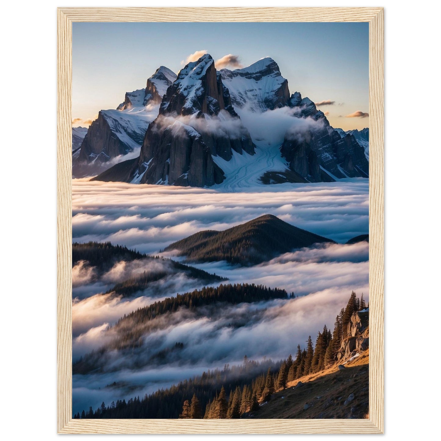 Premium Matte Paper Wooden Framed Poster