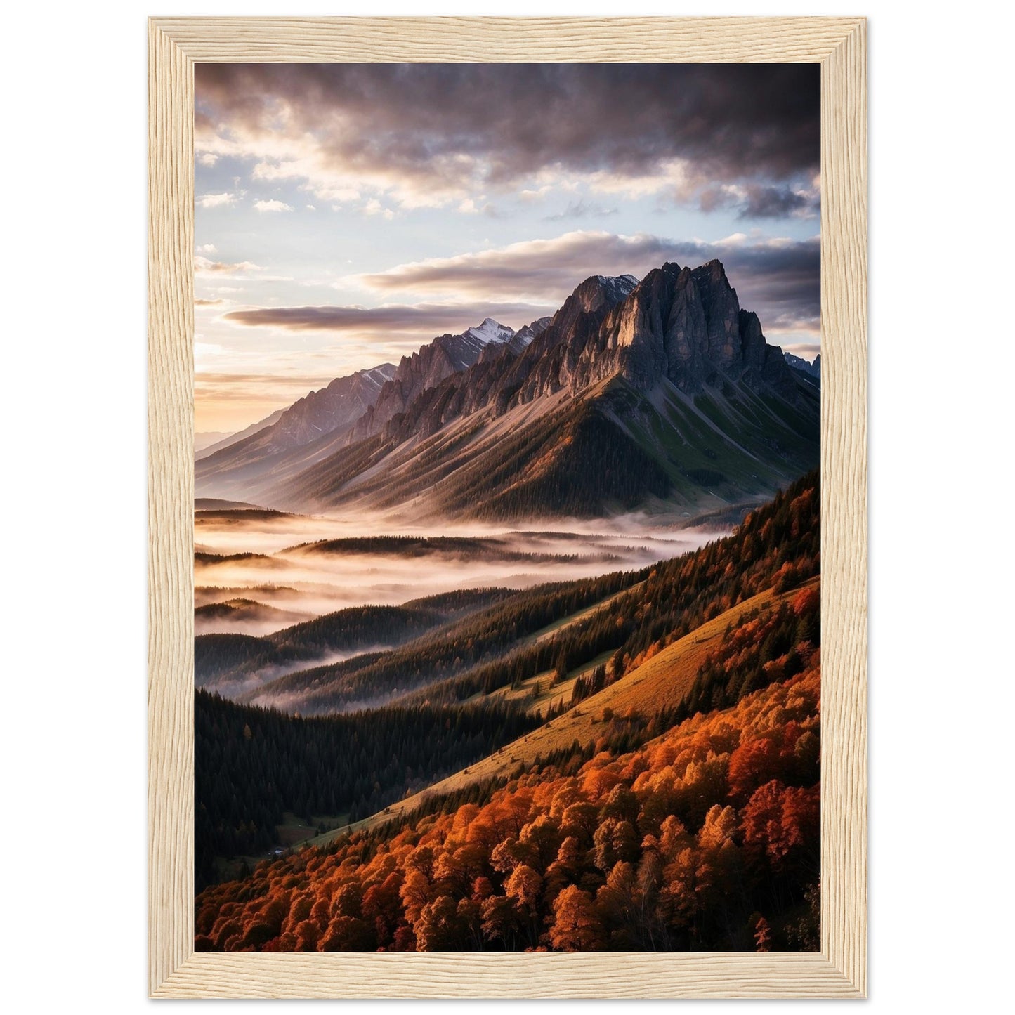 Premium Matte Paper Wooden Framed Poster