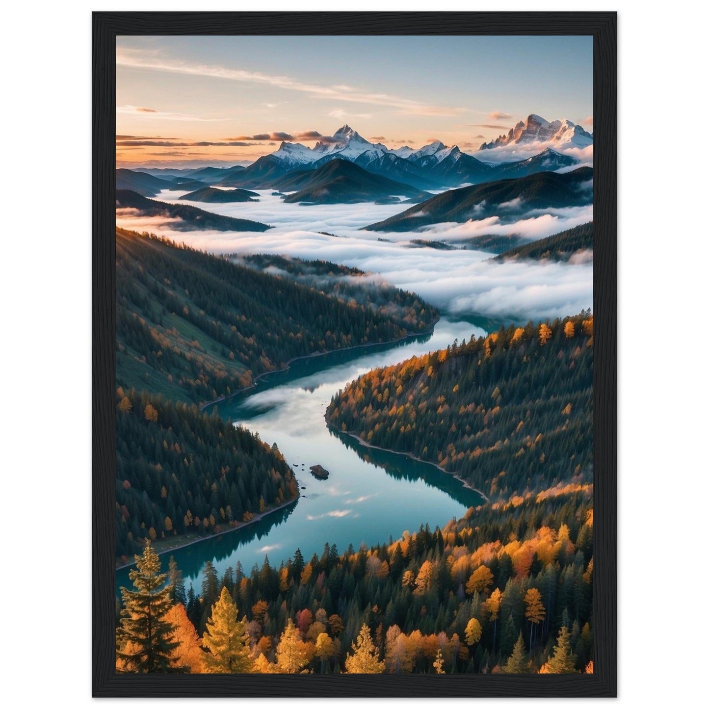 Premium Matte Paper Wooden Framed Poster