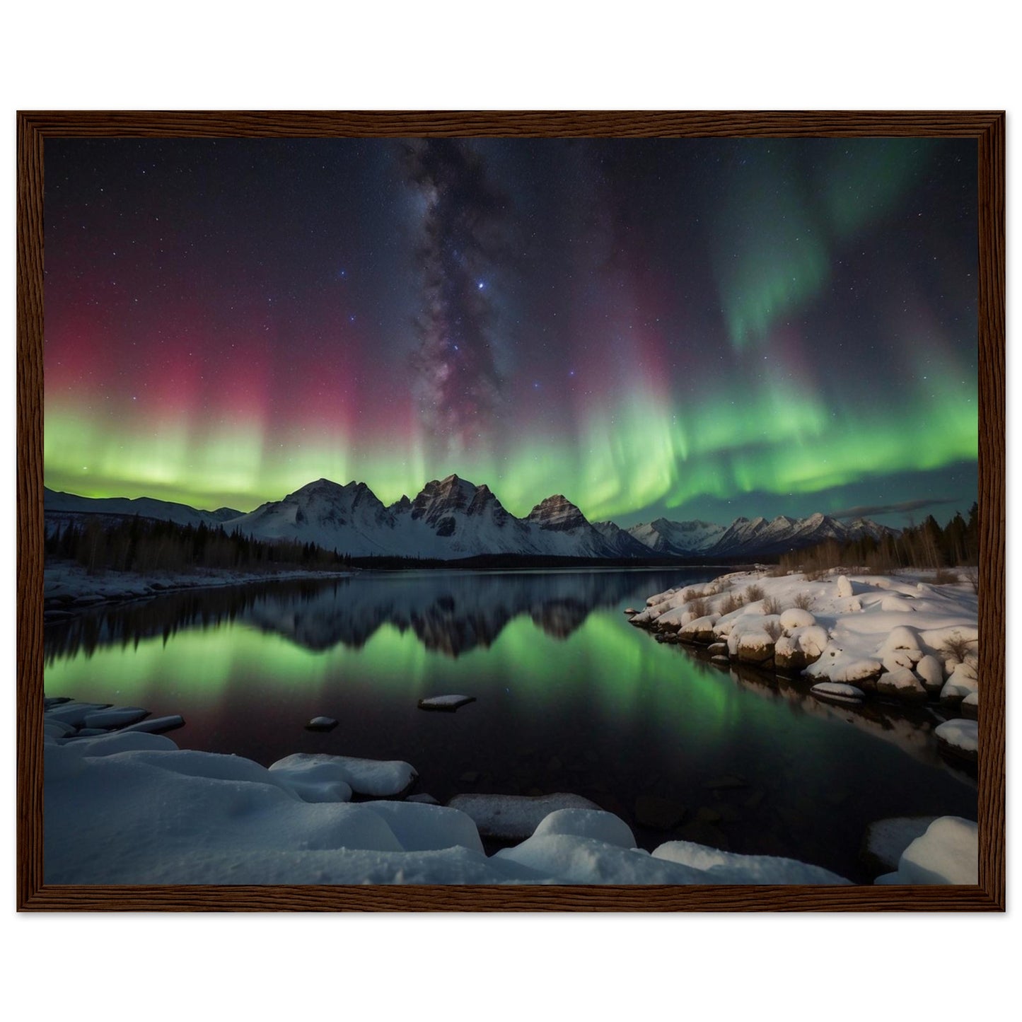 Premium Matte Paper Wooden Framed Poster
