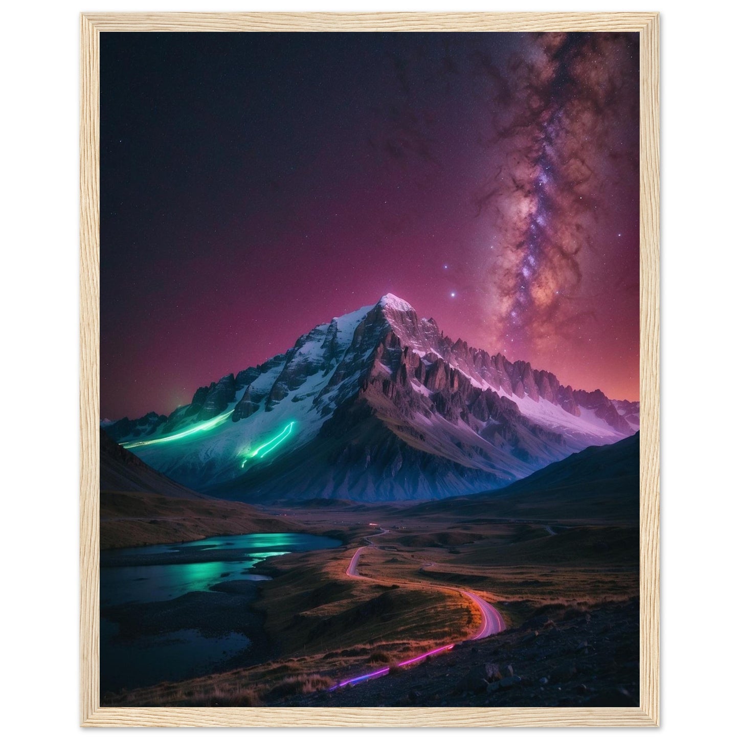 Premium Matte Paper Wooden Framed Poster