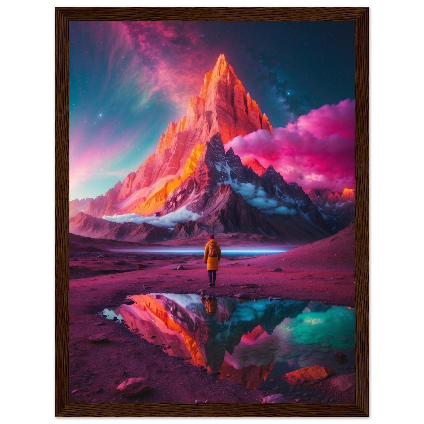 Premium Matte Paper Wooden Framed Poster