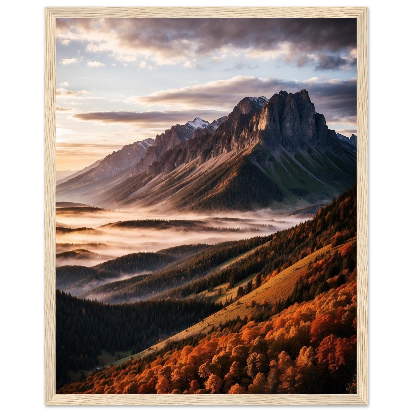 Premium Matte Paper Wooden Framed Poster