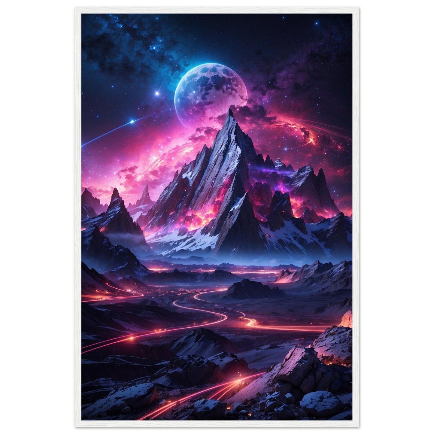 Premium Matte Paper Wooden Framed Poster